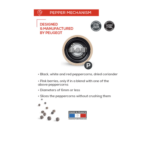 Peugeot PEUGEOT Paris U'select Pepper Mill Black Lacquer 7”