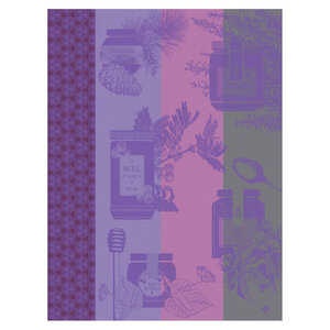 Jacquard Francais Tea Towel Miel En Pot Purple