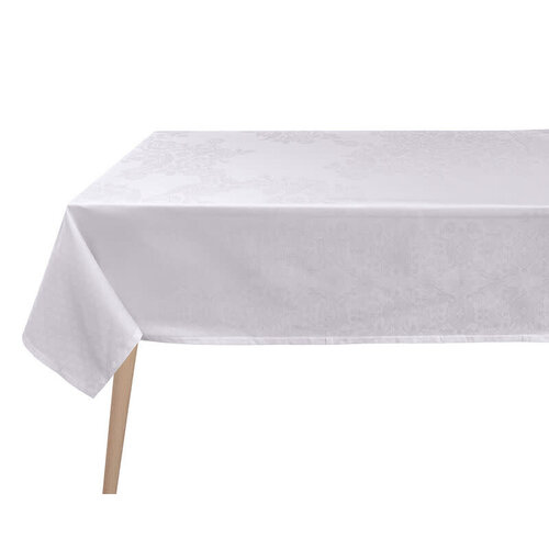 Jacquard Francais Tablecloth Voyage Iconique White 86 x 149 Inchese Oversized