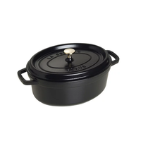 Dutch Oven Oval 4.5Qt Black Staub