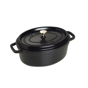 Staub Dutch Oven Oval 4.5Qt Black Staub