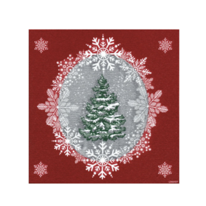 Napkin Dinner Paviot Beau Sapin Red Napkin Dinner Paviot Beau Sapin Red