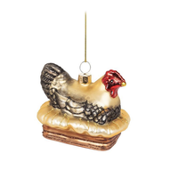 Hen on a Roost Ornament