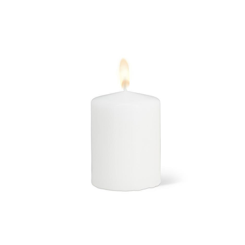 Abbott Small Classic Pillar Candle White