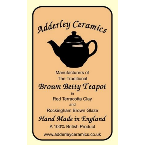 Adderley Ceramics Teapot Brown Betty 4 Cup