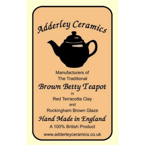 Adderley Ceramics Teapot Brown Betty 8 Cup