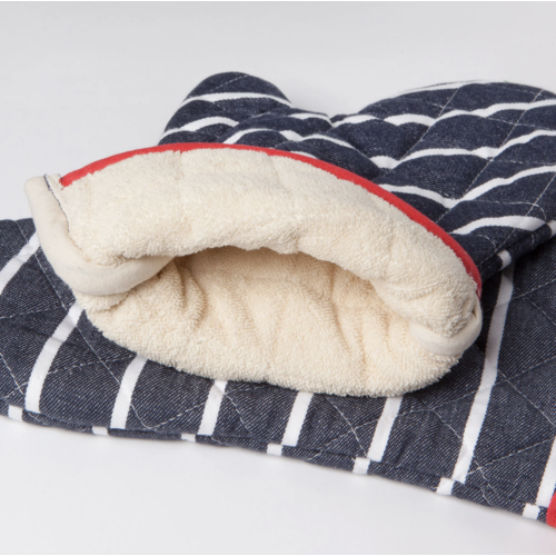 Now Designs Oven Mitt Set Butcher Stripe
