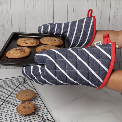 Now Designs Oven Mitt Set Butcher Stripe