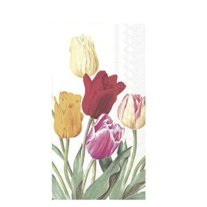 IHR Guest Napkin Paper Tulips White