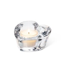 Heart Glass Tealight Candle Holder