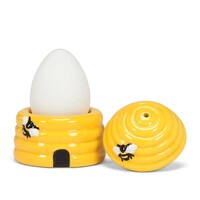 Beehive Egg Cup with Salt Shaker