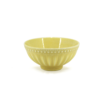 French Lace Reactive Bowl Yellow