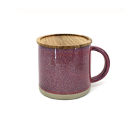 Reactive Mug with Lid Purple