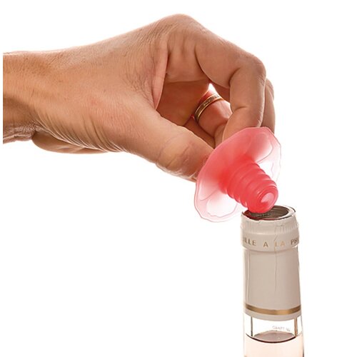 CHARLES VIANCIN Bulb Wine Stopper Floral Design