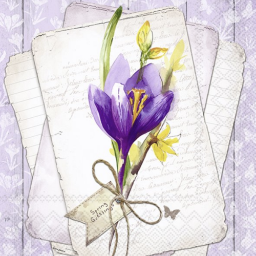 IHR Napkin Lunch Paper Conny Light Lilac