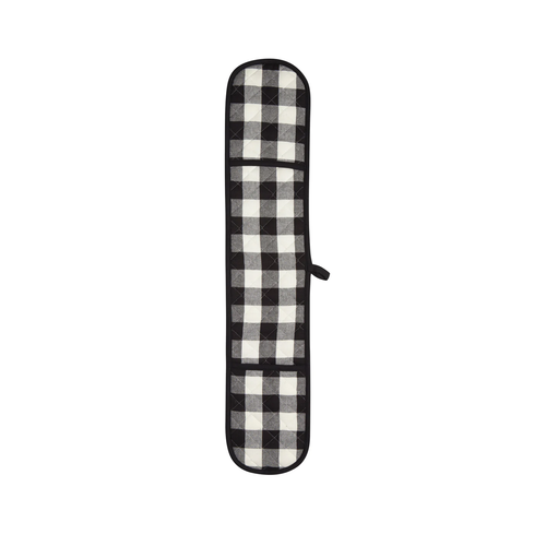 Now Designs Chef Mitt Long Double Handed Black Check