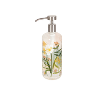 Bees & Blooms Glass Soap Pump