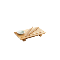 Burnished Bamboo Sushi Board Set