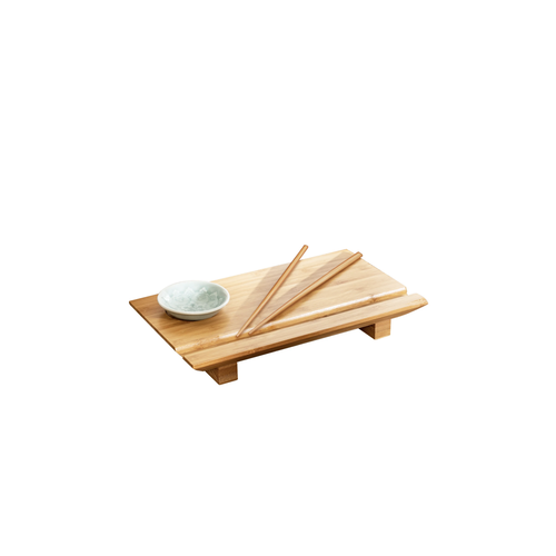 Joyce Chen Burnished Bamboo Sushi Board Set