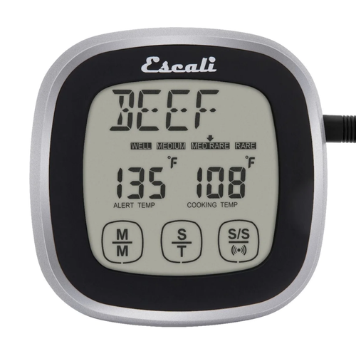 Escali Touch Screen Thermometer & Timer Black