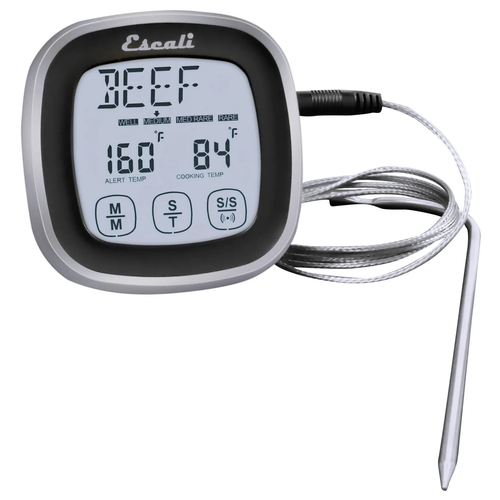 Escali Touch Screen Thermometer & Timer Black
