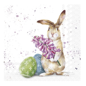 IHR Napkin Cocktail Paper Splashy Bunny