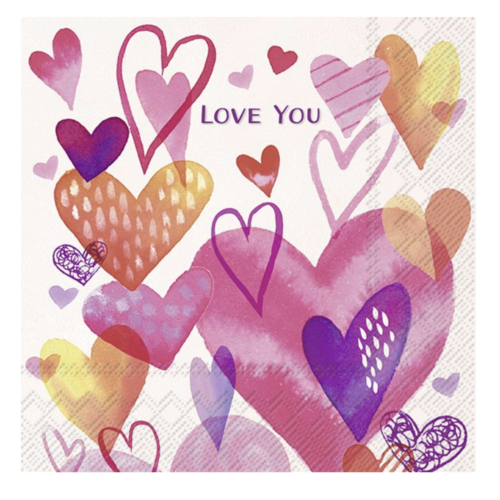 IHR Napkin Lunch Paper Almost Love