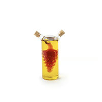 Oil and Vinegar Glass Cruet Grapes