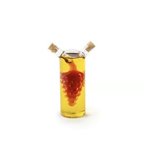 Fox Run Oil and Vinegar Glass Cruet Grapes