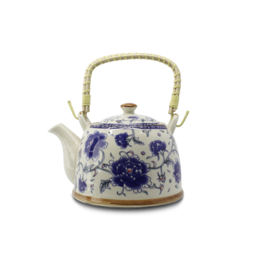 EMF Warehouse Peony Porcelain Teapot with Strainer