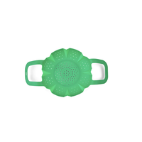 Silicone Vegetable Steamer Green