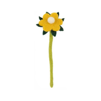 Felt Yellow Flower 7.5 Inch