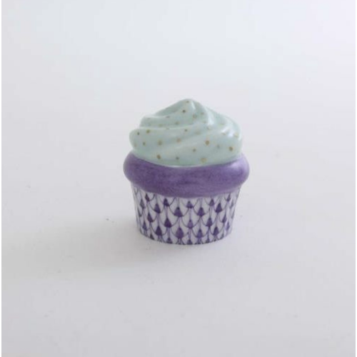 Herend Cupcake Purple Fishnet