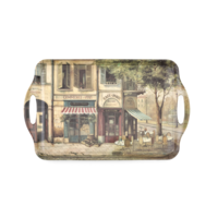 Tray Large Melamine Handled Parisian Scene