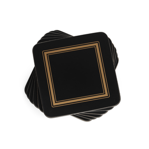 Pimpernel Coasters Classic Black Set of 6