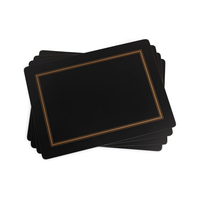 Placemats Classic Black Set of 4
