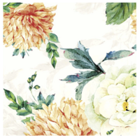 Napkin Lunch Paper Orange Dahlia