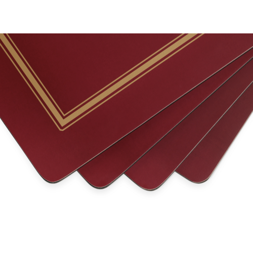 Pimpernel Placemats Classic Burgundy Set of 4