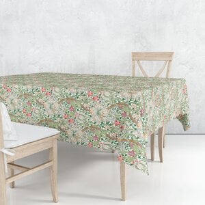 William Morris Tablecloth Golden Lily Coated