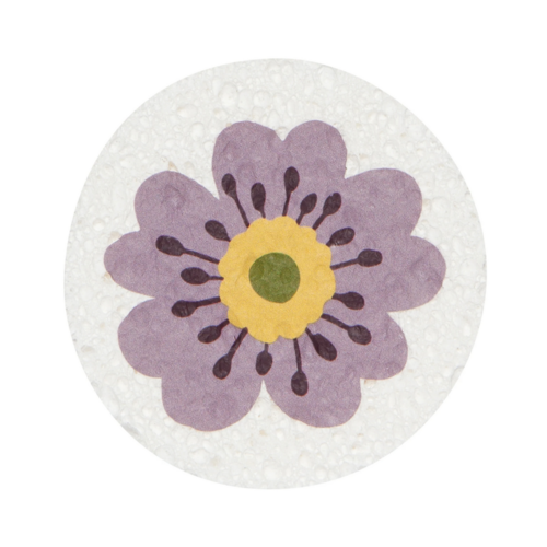 Now Designs Compostable Dish Sponge Purple Flower