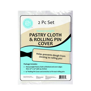 R&M Pastry Cloth & Rolling Pin Cover Set