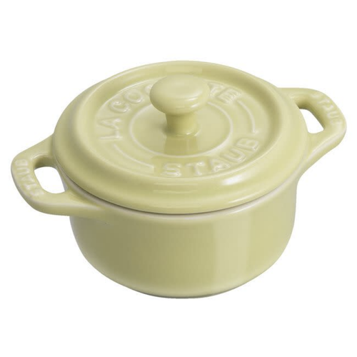 Staub Staub Ceramic Mini Round Cocotte Pistachio Green