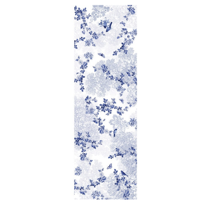 Garnier Thiebaut Table Runner Voliere Bleu 20 x 61 Inch