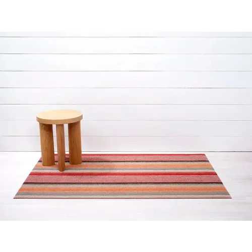 Chilewich Utility Mat Pop Stripe Paprika