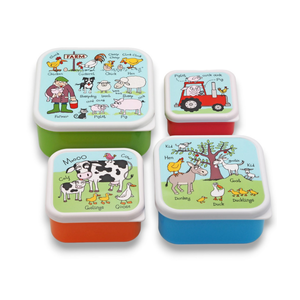 TYRELL Snack Boxes Farm Set of 4