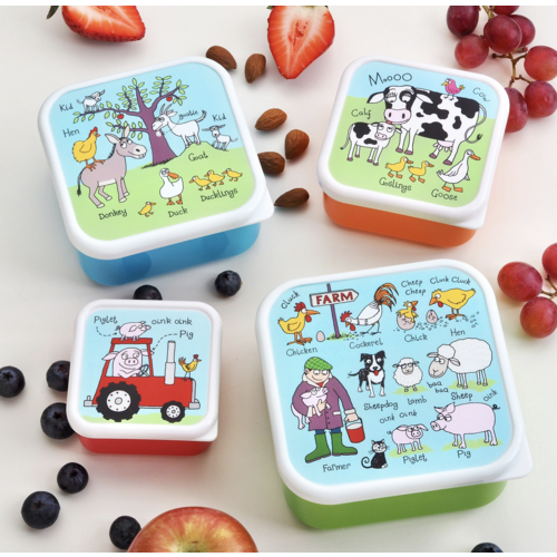 TYRELL Snack Boxes Farm Set of 4