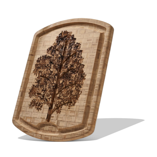 Totally Bamboo Carving Board with Groove Family Tree Bamboo