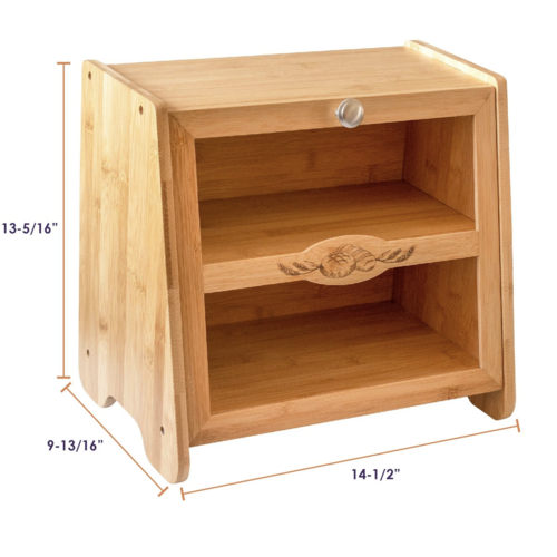 Totally Bamboo Double Layer Farmhouse Bread Box