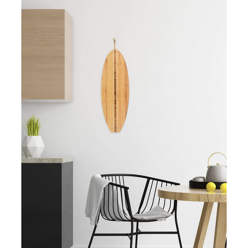 Totally Bamboo Surfboard Bomboo Serving and Cutting Board