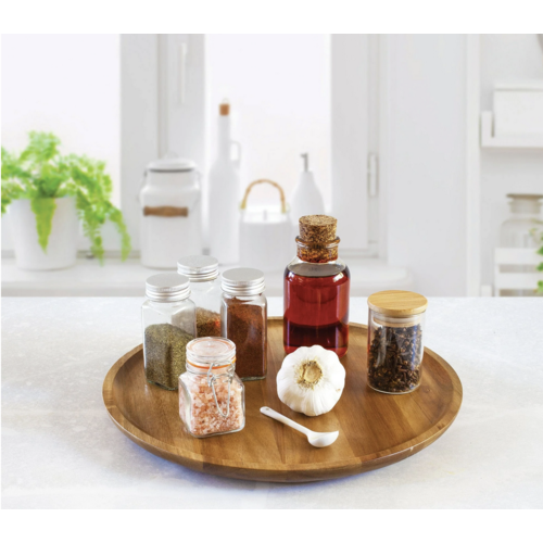 Totally Bamboo Lazy Susan Acacia Wood